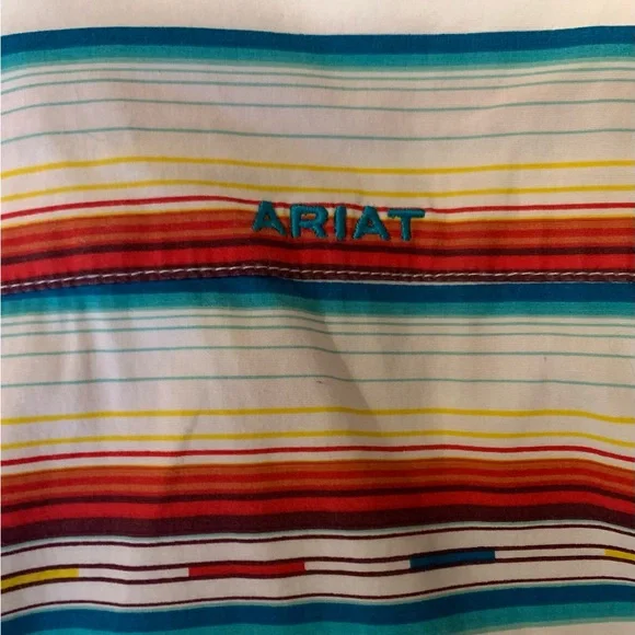 ARIAT WOMEN'S WRINKLE RESIST TEAM
KIRBY STRETCH SHIRT, ROSA SERAPE - S - Picture 9 of 13